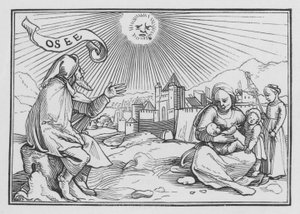 La profecía de Oseas, Oseas I, 1 de Hans Holbein der Jüngere