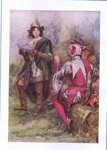 El árbol da malos frutos (Como gustéis), de Las Obras Completas de Shakespeare publicadas por George Harrap & Co Ltd, 1920s de Hans Holbein der Jüngere