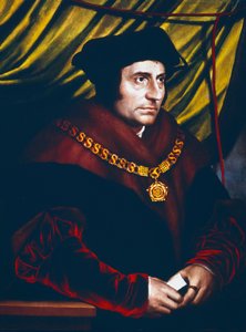 Thomas More, estadista, erudito y santo inglés, c. 1527 de Hans Holbein der Jüngere