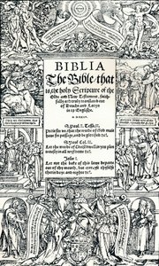 Página de título de la Biblia inglesa de Coverdale, 1535