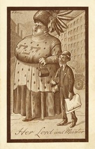 Su amo y señor (litografía) de Hans Horina