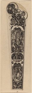 Mango para Cuchillo o Tenedor, Ornamentado con Figuras de Hans Janssen