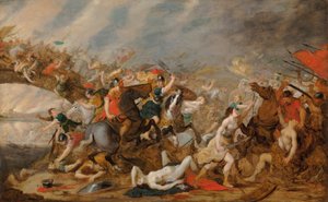 La batalla de las Amazonas de Hans Jordaens III