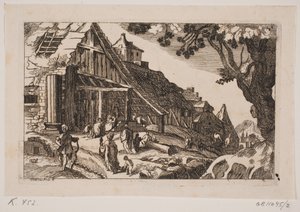 Paisaje con la Sagrada Familia y los Reyes Magos de Hans Jørgen Kirksteen
