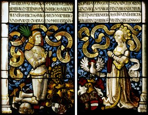 Margrave Federico de Brandeburgo-Ansbach 1460-1536 y su esposa Sofía Jagellón 1464-1512, 149 de Hans Kamberger