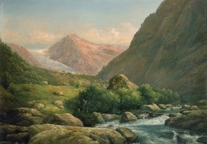 Glaciar Bonhus (óleo sobre lienzo)
