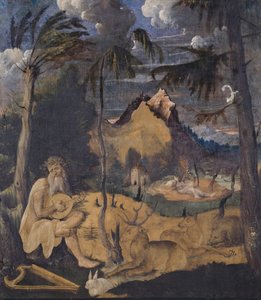 Orfeo entre los animales, 1519 de Hans Leu