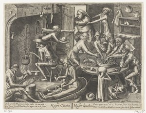 la cocina flaca Le Maigre Cuisine / The Skinny Keucken (título sobre el objeto) de Hans Liefrinck (I)
