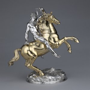 Caballo y jinete, 1630 de Hans Ludwig Kienle