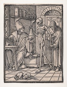 El doctor o médico, de La danza de la muerte, ca. 1526, publicado 1538