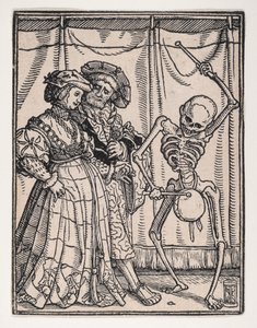 La Noble, de La Danza de la Muerte, ca. 1526, publicado 1538 de Hans Lützelburger