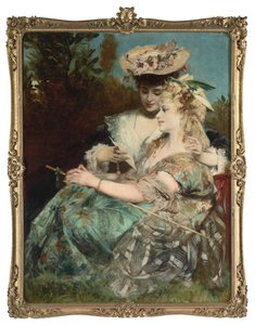 La carta de amor, 1875 de Hans Makart
