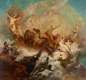 La victoria de la luz sobre las tinieblas de Hans Makart
