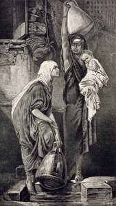 Mujeres egipcias sacando agua de Hans Makart
