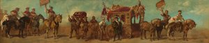 Proyecto para el desfile festivo de 1879 - Los constructores de carros, guarnicioneros, fabricantes de correas y fabricantes de bolsas de Hans Makart