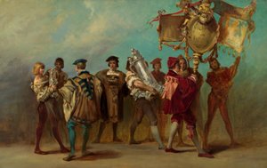 Proyecto para el desfile festivo de 1879 - grabadores y fundidores de bronce de Hans Makart