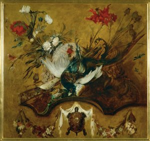 Gran bodegón de caza ... (pintura sobre lienzo) de Hans Makart