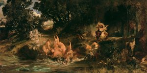Las Sirenas y el Tigre de Hans Makart
