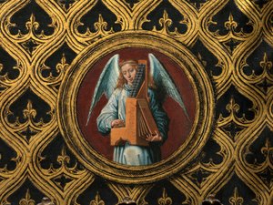 Detalle del relicario de Santa Úrsula de Hans Memling