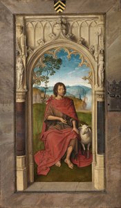 Panel exterior del Tríptico de Jan Floreins de Hans Memling