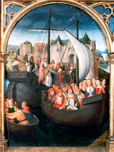 Santuario de Santa Úrsula, Partida de Basilea, 1489 de Hans Memling