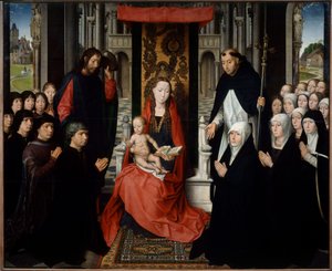 La Virgen y el Niño entre San Jaime y Santa Dominica presentando donantes
