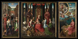 Tríptico de San Juan Bautista y San Juan Evangelista de Hans Memling