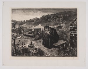 La niña en el cementerio
