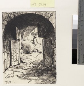 Puerta del monasterio de Verna de Hans Nikolaj Hansen