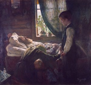 El lecho de muerte de los trabajadores de Hans Olaf Heyerdahl
