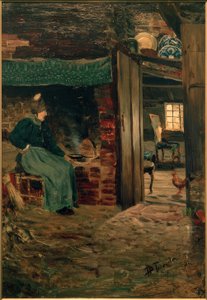 La vieja Sosk en el hogar, Klockries de Hans Peter Feddersen der Jüngere