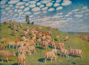 Pasto en primavera, c1900 1903-1904 de Hans Richard von Volkmann