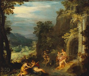 Diana y Calisto de Hans Rottenhammer