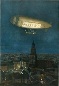 Parseval-Luftschiff sobre Berlín