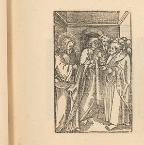 Cristo con un grupo de hombres de Hans Schäufelein (possibly)