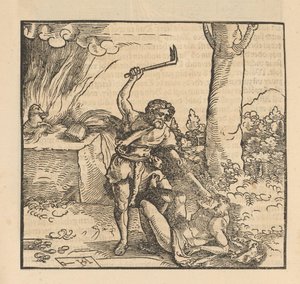 Caín mata a Abel de Hans Schäufelein (possibly)