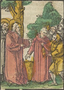Cristo sanando al sordomudo, de Das Plenarium, 1517 de Hans Schäufelein the Elder
