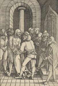 Cristo despojado, de Speculum passionis domini nostri Ihesu Christi, 1507 de Hans Schäufelein the Elder