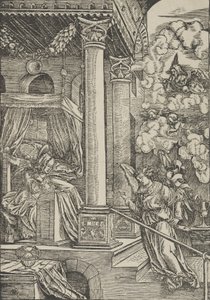 La Anunciación de Hans Schäufelein the Elder