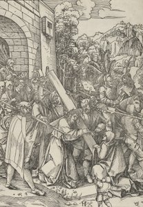 El transporte de la cruz de Hans Schäufelein the Elder