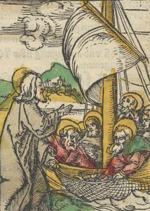 La segunda pesca milagrosa de San Pedro, de Das Plenarium, 1517 de Hans Schäufelein the Elder