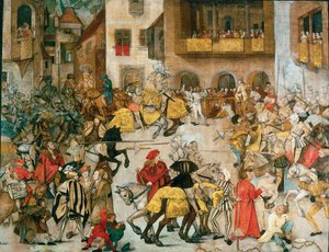 Torneo de Caballeros, ca 1509-1510 de Hans Schäufelin