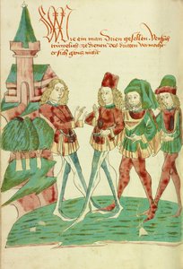 Un siervo ante tres señores de Hans Schilling