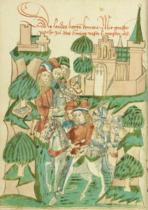 Rey Avenir con Nobles y Amos de Hans Schilling