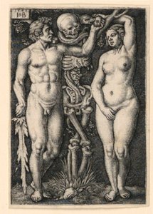 Adán y Eva de Hans Sebald Beham