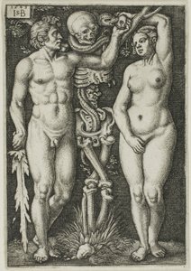 Adán y Eva de Hans Sebald Beham