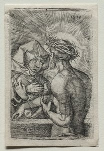 Cristo y la Virgen, 1519 de Hans Sebald Beham
