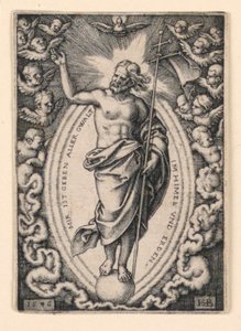 Cristo en el Globo de Hans Sebald Beham