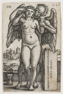 La Muerte Apoderándose de una Mujer, 1547 de Hans Sebald Beham