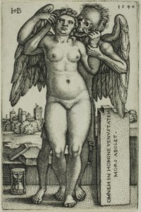 La Muerte y la Doncella de Hans Sebald Beham